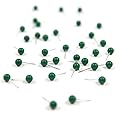 Map Push Pins Green (Forest Green) by Conquest Maps 1/4" Round Head + Matte Finish. 50 Count per Box. Map Pins Dark Green