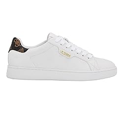 GUESS Women's RENZY Sneaker, White, 7.5