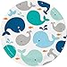 Lil' Spout Blue Baby Shower Party Supplies Pack for 16 Guests | Straws, Dinner Plates, Luncheon Napkins, Cups, and Table Cover | Cute Baby Shower Party Supplies Featuring Whale Baby Shower Plates!