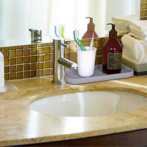image for ZAPPOWARE Kitchen Sink Organizer Caddy | Silicone Sponge Holder - Stor