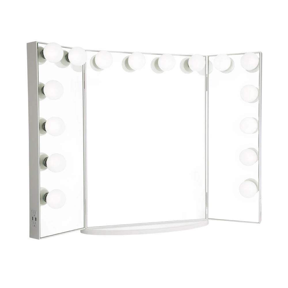 Buy Impressions Hollywood Glow Pro Trifold Vanity Mirror with Clear LED