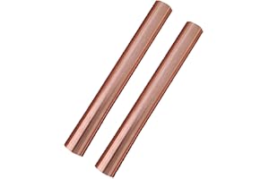 HWYEE 2PCS 99.98% Pure Copper Rod 1/2''(12mm) Dia 4.015'' Lengther Copper Round, Rod Solid Copper Bar for Metal DIY Craft Metal Working Hobbies（2PCS,12 * 102mm）