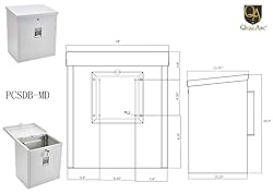 Qualarc PCSDB-MD Parcel Chest Secure Locking