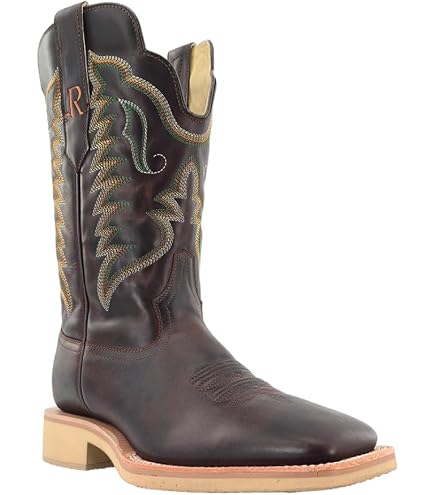 Amazon.com | R. Watson Men's Saddle Hornback Caiman Tail Boots