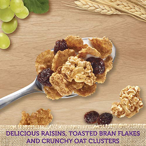 Kellogg's Raisin Bran Crunch Cereal in a Cup High Fiber Breakfast
