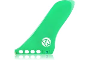 AQUBONA 9'' Surf & SUP Fin Single Center Water Fin Free No Tool Fin Screw Stand up Paddleboard Fin for Longboard Surfboard