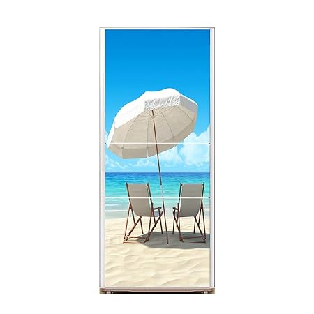 XIAOMAN Pegatinas de Nevera de Cocina Sea Beach HD Cubierta de la ...