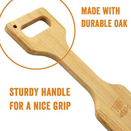 Yukon Glory YG-40070 Premium Grill Scraper Natural Oak Cleaning Paddle for Keeping Your Grill in Tip Top Shape, Great Gift for Grillers - Thumbnail 2