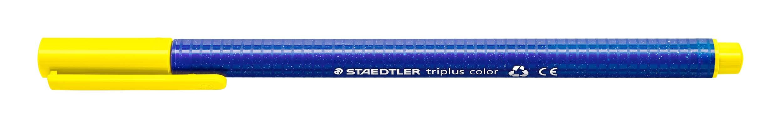 Staedtler 323 Triplus Colour Fibre-Tip Pens, 1.0 mm, Yellow, Pack of 10