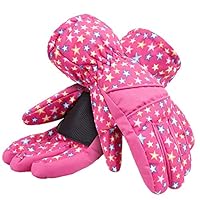 Lullaby Kids Ski Gloves Waterproof Kids Thinsulate Lined Winter Snow Gloves M