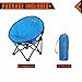 KingCamp Cute Saucer Chair Moon Round Mini Size Ultralight Portable Compact Folding with Safe Lock for Kids Camping Picnic Outdoor with Carry Bag