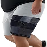 King Mills Upper Thigh Compression Sleeve, Ideally Used as Compression for Thighs for Women or Thigh Sleeves for Men, Providing Support for Pulled Groin Muscle, Quadricep, and Injury Strain Recovery.
