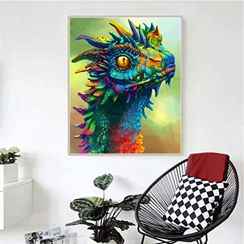 VOOADA New Full Drill Square Diamond 5D DIY Diamond Painting Cute Cartoon Dinosaur Diamond Embroidery Kits Cross Stitch Rhinestone Mosaic Painting for Home Deco (Cartoon Dinosaur)