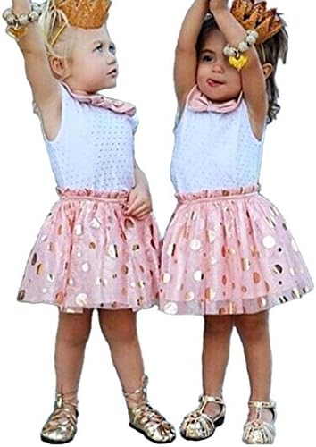 GMissT Toddler Baby Girls Dress Princess Party Pageant Wedding Sequins Tutu Dresses