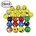 Enenes 24PCS Stress Balls with 6 Colors 6 Funny Faces, 2.5 Inch Squeeze Toys for Stress Relief, Kids Party Favors, Classroom Office Gifts, Assorted Designs