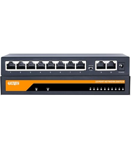 Switch Giga Haiz com 16 Portas POE+ 2 Uplink 1 SFP 10/100/1000Mbps