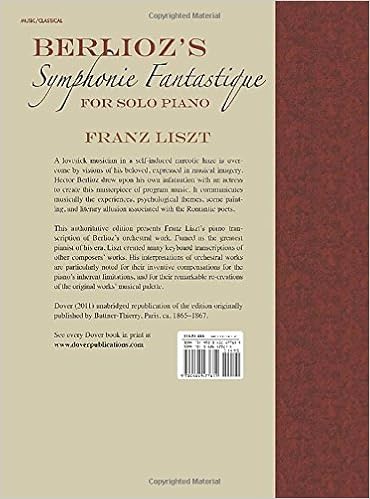 Liszt Masterpieces for Solo Piano 13 Works Dover Music for Piano