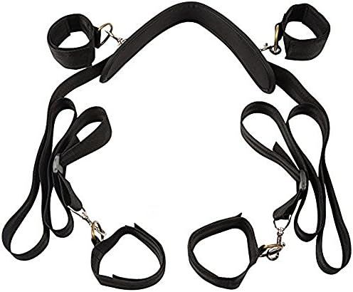 Blueboo Restraints Kit Arms Ankle Neck Restraints Sports Training Straps System Hand &amp; Ankle Cuffs