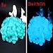 ASIBT 500 Pcs Glow in The Dark Stones,Garden Pebbles Rocks for Outdoor, Walkway, Window, Yard Grass, and Fish Tank Decoration（Blue）