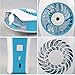 D-FantiX Handheld Fan Battery Operated Portable Water Misting Fan Personal Mist Fan for Travel, Home, and Office Blue