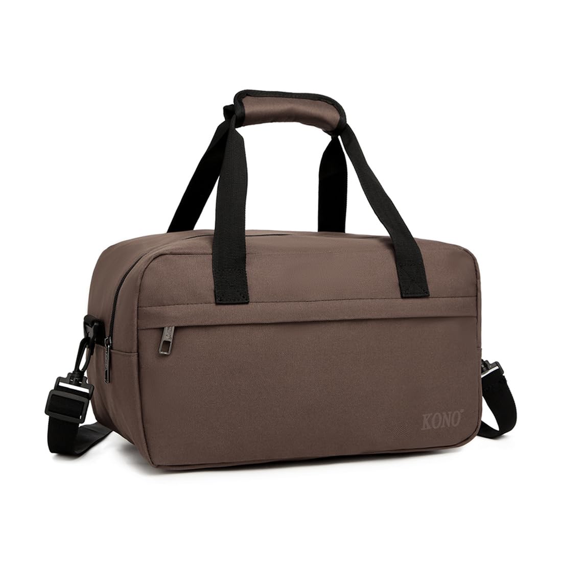 Photo 1 of Kono Travel Duffel Bag 14L Under Seat Carry-on Bag Sports Tote Gym Bag Weekender Overnight Bags 13.78"x7.87"x7.87" Brown
