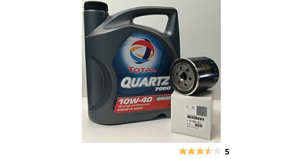 Total Pack Quartz 7000 Diesel 10W40 5 litros + Filtro ...