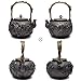 Sotya Cast Iron Teapot, Tetsubin Japanese Tea Kettle (1300ml, Retro black)