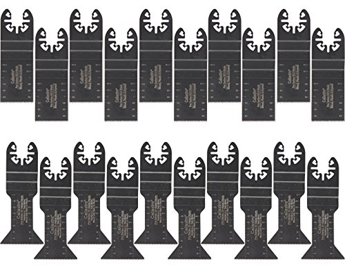 20 Wood/Metal Professional Oscillating Multi Tool Quick Release Saw Blades with Universal Fit, Compatible with Most Oscillating Tools