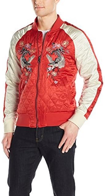 guess satin bomber jacket