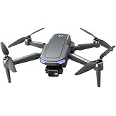 3-Axis Gimbal GPS Drone with 4K Camera YIKKEON Drone, 10000FT Range, 90Min Flight Time with 3 Batteries, 4.5" HD Screen Remote, Auto Return, Follow Me, Brushless Motor, 5G FPV, Foldable RC Quadcopter for Beginners - Under 249g