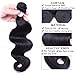Flady Hair Brazilian Body Wave Virgin Hair 3 Bundles 100% Unprocessed Brazilian Human Hair Weave Bundles Black Color