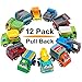 Laxdacee Pull Back Car,12 Pack Assorted Mini Plastic Construction Vehicle Set, Car Truck Toy for Kids, Boy, Girl, Child Birthday Party Favors, Goody Bag, Prizes, Pinata Filler Supplie