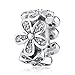 WOSTU Silver Charms 925 Sterling Silver Good Luck Bead Charms for Charm Bracelets Women's Charms
