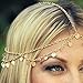Unicra Wedding Head Chain Jewelry Bridal Hair Accessories for Party and Evening Gold Decorative Headbands for Women and Girls