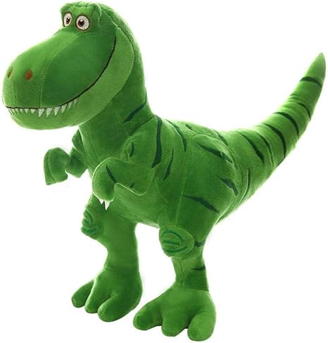 Simulación dinosaurio juguete decoración, modelo animal de juguete, figura de dinosaurio lindo de felpa suave tiranosaurio - verde: Amazon.es: Bebé