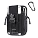 LingAo Tactical Molle Pouch EDC Utility Gadget Belt Waist Bag, Camping Hiking Outdoor Gear Cell Phone Holster Holder for iPhone 6/6S (Black)