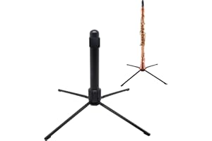 YuGtcen Portable Flute Stand Holder, 4-Leg Stand Metal Foldable Support Wind flute accessories Instrument Supporter