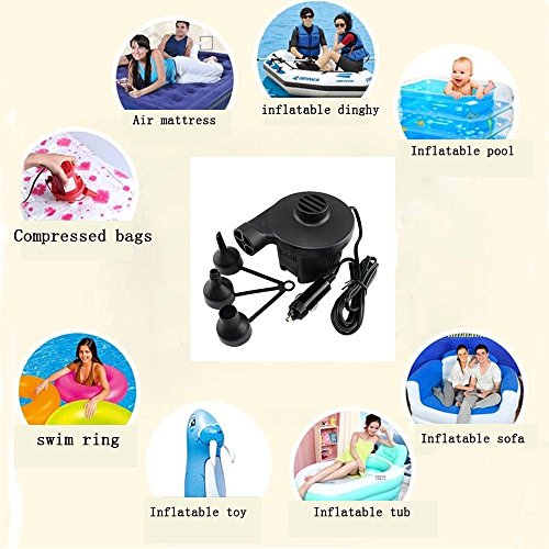 AUTOLOVER Car Air Inflation Travel Thicker Back Seat Cushion Air Bed for SUV And Camping Companion With Car Electric Air Pump - Thumbnail 6