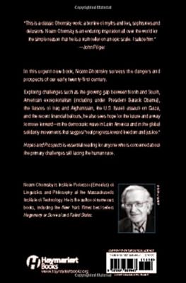 Hopes And Prospects Noam Chomsky 9781931859967 Amazoncom - 
