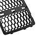 Danti Latest Honeycomb Matte Mesh Front Grill Grille Inserts Cover Kit 7 pc for Jeep Grand Cherokee 2014 2015 2016 (Black)