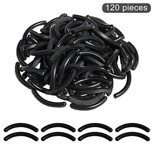 Trounistro 120 Pieces Eyelash Curler Refills Pads Eyelash Curler Sort Rubber Replacement Pads Silicone Rubber Makeup Tools for Universal Eyelash Curler - Thumbnail 7