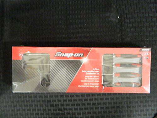 Click Here to See More Images SNAP-ON 4-Piece Extra Long Electronic Screwdriver Set, Part#SGDEL40