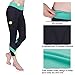 Baleaf Women's Workout Running Yoga Capri Leggings 3/4 Length Green Size S