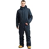 GSOU SNOW Men Ski Suit One Piece Snowsuit Snowboard Jumpsuit Jacket Pant Set Insulated Windproof Outwear Winter