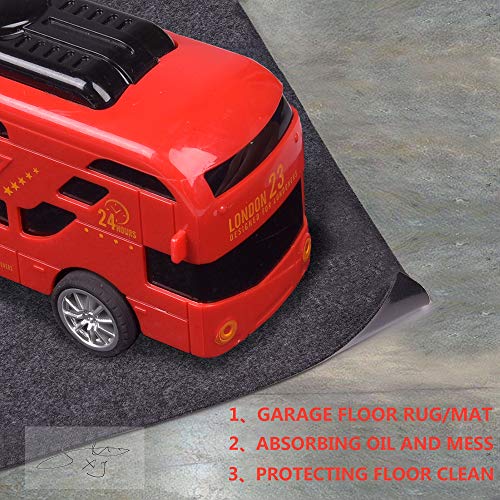 Delooant Parking Garage and Shop Floor Mats Under Cars (Garage Mats7