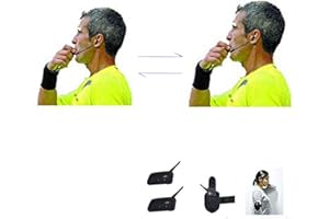Maxquall Referee Headset 2 Referees Talk Same time Football Headsets Wireless Soccer Headsets Football Referee Communication System (2 Referees)