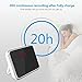 Beenwoon Hidden Camera Alarm Clock Full 1080P HD Video Spy Camera Motion Detection Loop Video Recorder Webcam Mini Surveillance Camera, White