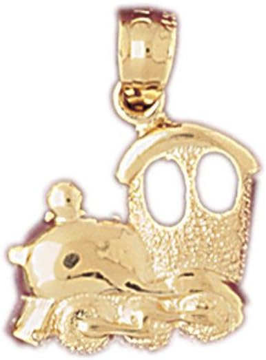 Dazzlers Solid 14k Gold Locomotive Train Charm 1.8 Grams Pendant