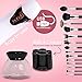 Feel Amazing Spinner Makeup Brush Cleaner & Dryer- Instantly Wash & Dry Your Make Up Brushes in 30 seconds- Works with Any Size Makeup Brush- Rechargeable Lithium Battery & Bowl Included