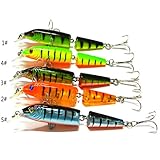 Fishing Lures Spinner Crankbaits Hooks Baits Assorted Fish Tackle,Tuscom (Random/1PC/10.5)